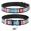 Ошейник для собак кожаный Waudog Design с QR-паспортом "Этно" L Ш 25 мм Д 38-49 см черный - миниатюра 1