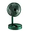 Аккумуляторный настольный вентилятор Telescopic Folding Fan Портативный складная мини USB ветродуйка Зеленый - миниатюра 2