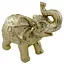 Ялинкова іграшка MIS LT Слон 10,5х6х9,5 см золотий - мініатюра 1