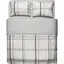 Набір постільної білизни 1,5сп Ardesto Gloria, 160х220см, 100% бавовна, сатин, клітка, тауп (ART1622CG) - мініатюра 1