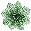 Ялинкова іграшка MIS LT Квітка Різдвяник павутинка 16х16х4 см зелений - мініатюра 1