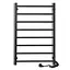Электрический полотенцесушитель Laris Зебра Альфа ЧФЧ8 400x800 Э правый R3 73207673, Черный матовый, Правое, Электронный - миниатюра 2