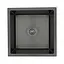 Кухонная мойка Gappo GS4444-6 встроенная 440x440 мм, нержавеющая сталь, поверхность PVD, Черный - миниатюра 1
