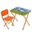 Дитячий столик складаний зі стільчиком M 5963-7 помаранчевий - мініатюра 1