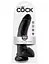 Фаллоимитатор King Cock 9" With Balls 26 см черный - миниатюра 5