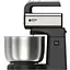Стаціонарний міксер тістоміс із підставкою Bitek BT-6652 комбайн з металевою чашею 3.5л 1000Вт Чорний - мініатюра 1