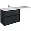 Тумба Мойдодир Rome 80-U Adam 140 L графіт з крилом над пральною машиною Графіт - мініатюра 1