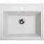Гранітна кухонна мийка Romzha Patrat Biela (101) - мініатюра 1