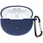 Чохол-накладка DK Silicone Candy Friendly з карабіном для Huawei FreeBuds 4i (dark blue) - мініатюра 1