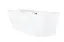 Ванна акрилова окремостояча Corsan Mono 160x75 пристінна E-029L Білий - мініатюра 4