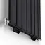 Радіатор дизайнерський Ideale Vittoria 12 7/1600/476 чорний, Чорний - мініатюра 2