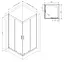 Душевая кабина Am.Pm Gem Square Slide 90x90 см без поддона black W90UG-403-090BT, прозрачная, черная - миниатюра 8