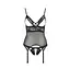 Корсет з відкритими грудьми Passion DIABOLINA CORSet black L/XL - мініатюра 3