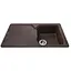 Гранітна мийка Globus Lux Boren коричневий 860x500мм-А0006 000010599, Коричневий - мініатюра 3