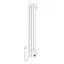 Электрический полотенцесушитель Navin Levante 210x1200 Sensor левый, белый бархат 12-212033-4860, Белый матовый, Левое, Электронный - миниатюра 1