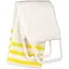 Губка банная массажная Titania в виде ремня с ручками 90 см бело-желтая (9118) - миниатюра 1