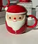 Кружка новогодняя Olens O8030-218-1 Морозко с керамической крышкой 360 мл Красная - миниатюра 2