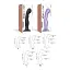 Насадка для страпона Strap-On-Me Dildo Plug P&G Lilas Metallic XXL - миниатюра 4