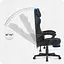 Крісло Cabro C504 Black-Blue (тканина) - мініатюра 4