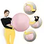 М'яч для фітнесу (фітбол) 4FIZJO 85 см Anti-Burst Pink (P-5907739317421) - мініатюра 7