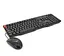 Комплект клавіатура і мишка HOCO GM-16 USB KB+Mouse Black (Eng/Pyc) - мініатюра 1
