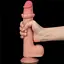 Фалоімітатор LoveToy Sliding-Skin Dual Layer Dong 22 см тілесний - мініатюра 10