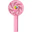 Дитячий портативний USB-вентилятор Mini Fan на акумуляторі рожевий (2628-1) - мініатюра 1