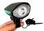 Вело фара и велосипедный сигнал на выносной кнопке Bike Light 7588 аккумуляторный велофонарь micro-USB - миниатюра 3