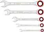 Ключі комбіновані Professional, 8,10,13,17,19мм, набір 5шт Bosch hoz0013895 - мініатюра 4