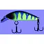 Воблер Jackall Chubby Minnow 35 мм 2,3 г UV Mat Chart Perch - миниатюра 3