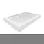 Душевой поддон Kapielka ST120x80x14 низкий прямоугольный диаметр слива 52 мм Lidz Белый - миниатюра 2