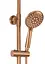 Душова система Rea Lungo brushed copper з термостатом та виливом REA-P8807, Теплий захід сонця - мініатюра 4