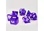 Набір кубиків Transparent 7 Dice Set - Dark purple , 7 шт. (g7dtran08) - мініатюра 4