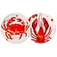 Набір тарілок Lefard Red Shells 19 см 2 шт. (922-113) - мініатюра 1