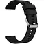 Ремінець силіконовий Tamister для годинника 22 мм Type D чорний - мініатюра 1