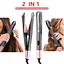 Стайлер плойка для волосся Curl & Straight 2в1 спіральний випрямляч - мініатюра 9