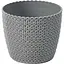 Вазон Lamela 22 см сірий (000024199) - мініатюра 1