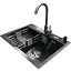 Комплект мойка + смеситель Romzha Arta U-550S BL(A) - миниатюра 1