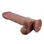 Фалоімітатор Baile Sliding Skin Bendable 9.4'' 24 см коричневий - мініатюра 5
