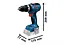 Шуруповерт-дрель ударная аккумуляторная Professional GSB 18V-65 18В Bosch teh0025351 - миниатюра 5