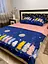 Постільна білизна бавовняна 44 коти  Півтораспальна 150 x 220 Бязь Синя 50 х 70 - мініатюра 1