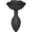 Силиконовая анальная пробка Love To Love Open Roses L Size - Black Onyx - миниатюра 1