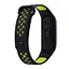 Ремінець для фітнес-браслета MiJobs для Xiaomi Mi Band 3 і 4 Nike Design чорний з лаймом - мініатюра 2
