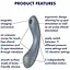 Вакуумный стимулятор Satisfyer Curvy Trinity 1 Bluegrey - миниатюра 4
