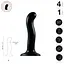 Фалоімітатор Strap-On-Me Dildo Plug PG L 18 см чорний - мініатюра 3