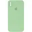 Чохол Epik Silicone Case Square Full Camera Protective AA для Apple iPhone X/XS 5.8 М'ятний/Mint - мініатюра 1