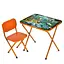 Дитячий столик складаний зі стільчиком M 5970-7 помаранчевий - мініатюра 1
