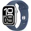 Смарт-часы Apple Watch Series 10 GPS 46mm Silver Aluminum Case with Denim Sport Band M/L (MWWM3) Б/У [155018] - миниатюра 1