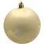 Комплект елочных шариков Chomik пластиковые 8 см бело-золотистые 4 шт. (BIK7243) - миниатюра 2