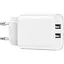 Сетевое зарядное устройство для Wiwu Wi-U003 Dual USB A Chager EU Plug Белый - миниатюра 1